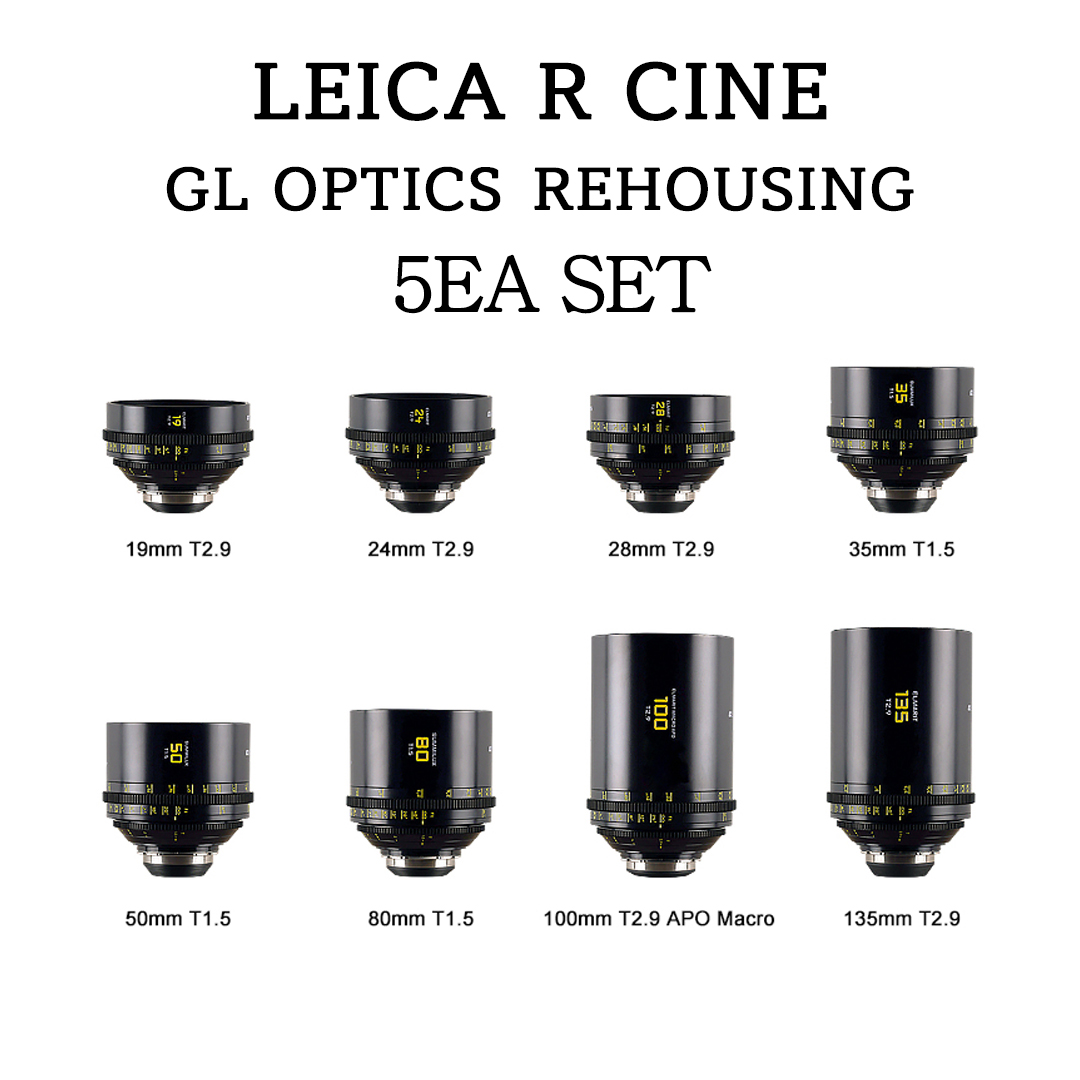 LEICA R cine GL rehousing FF lens 5EA SET